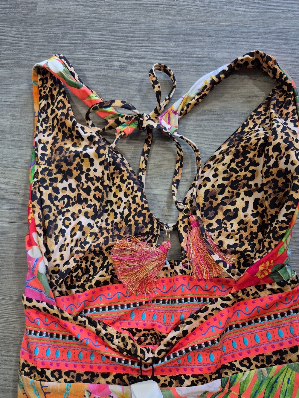 Sunshine 79 Zen Garden Plunge Vibrant One-Piece Reversible Swimsuit. Size 8. NWT - Picture 6 of 9